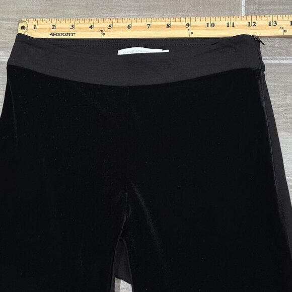 Anne Fontaine Andy Leggings Dual Material in Velvet and Milano Black Size 36 - Picture 11 of 16